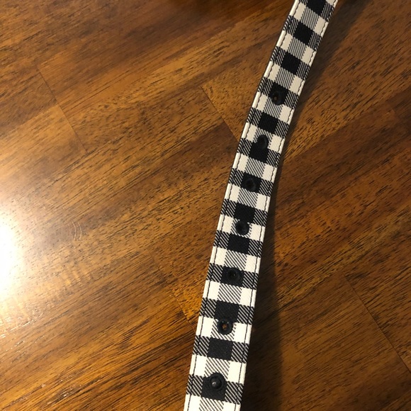 NWT $198 Tory Burch REVERSIBLE Belt in Black Leather and Gingham -Various Sizes! - Picture 9 of 11